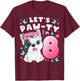 8th Birthday Girl 8 Years Dog Puppy Number 8 T-Shirt - T-Shirt | Maroon