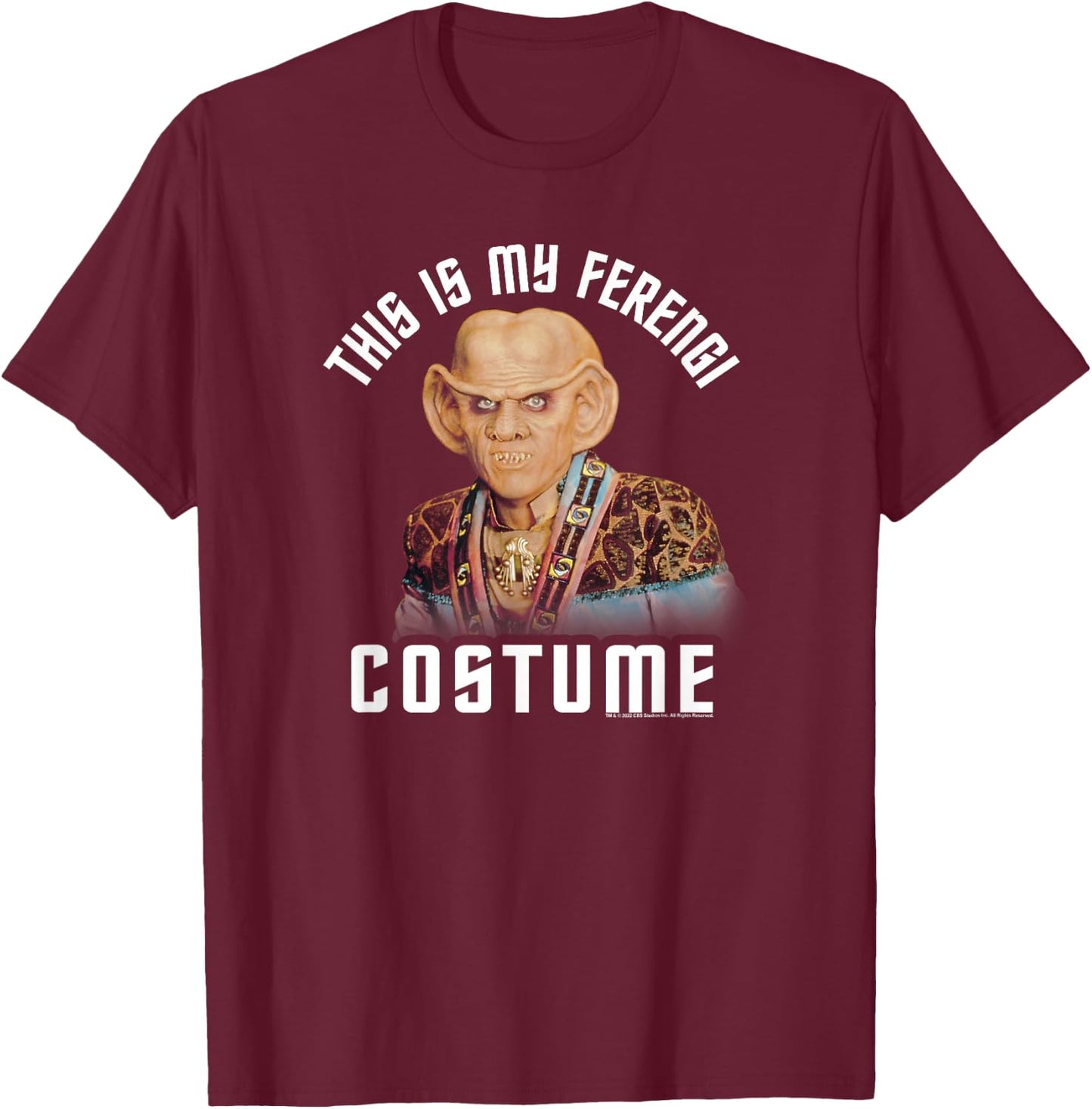 Star Trek Halloween This Is My Ferengi Costume T-Shirt - T-Shirt | Maroon