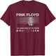 Pink Floyd The Dark Side of the Moon Vintage Poster Design T-Shirt - T-Shirt | Maroon
