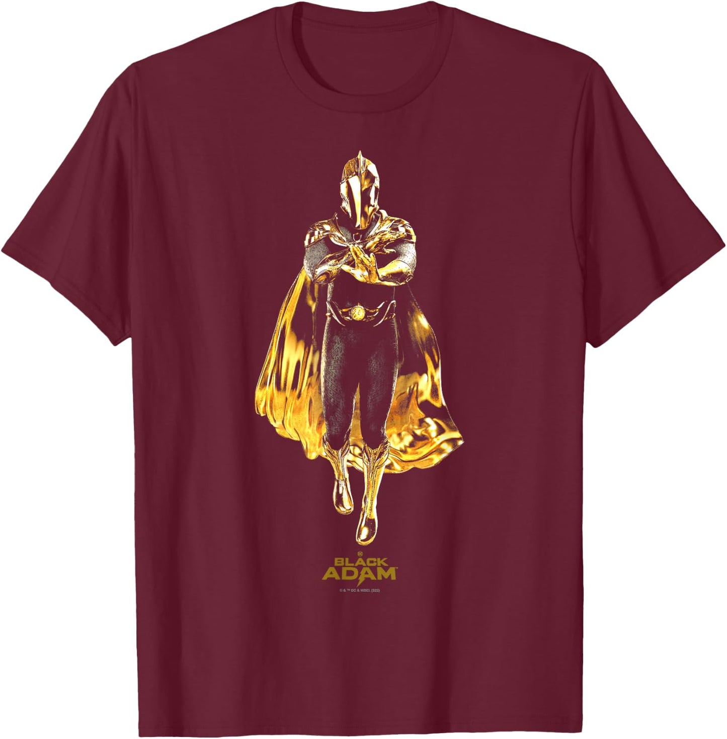 Black Adam Dr. Fate Shadowed Pose Poster T-Shirt - T-Shirt | Maroon