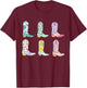 Teacher Life Howdy Teacher, Cowboy Boots T-Shirt - T-Shirt | Maroon