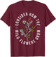Consider how the wildflowers grow Luke 12:27 bible verse T-Shirt - T-Shirt | Maroon