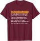 Showmanship Definition Livestock Showing Fair Show Grunge T-Shirt - T-Shirt | Maroon