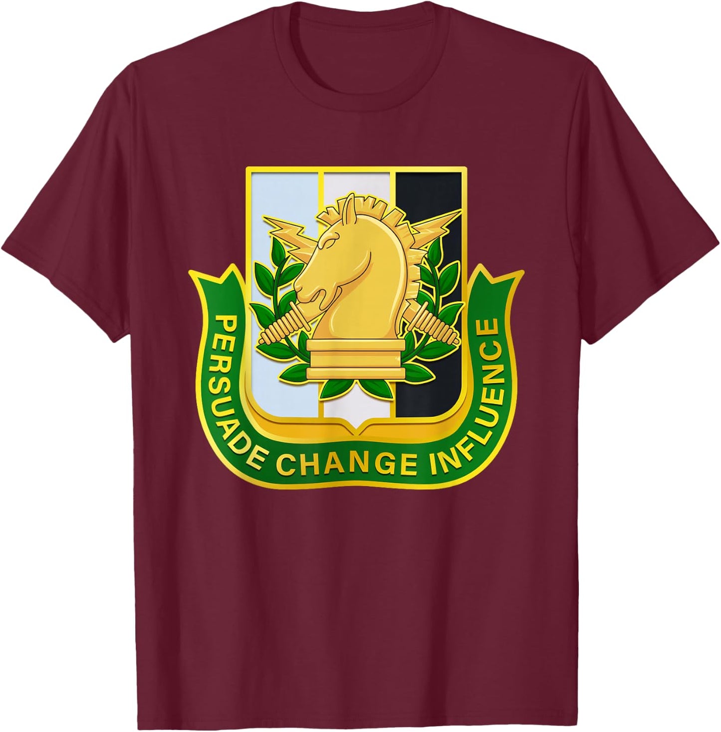 Psyop Information Warfare Military Psyop T-Shirt - T-Shirt | Maroon