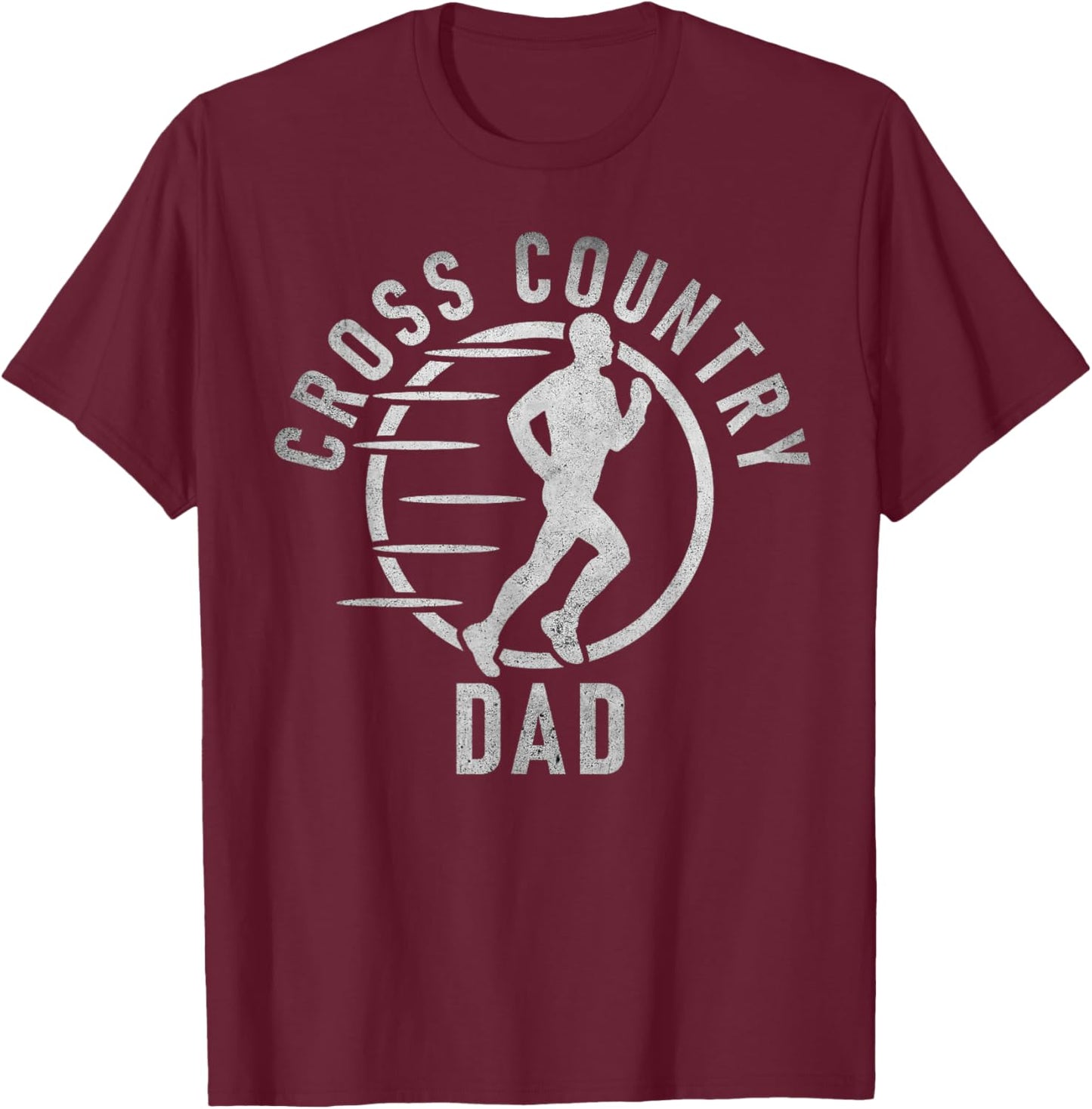 Cross Country Dad T-Shirt - T-Shirt | Maroon
