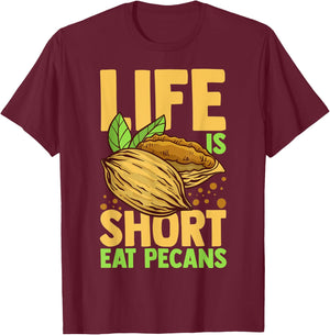 Pecan Pie Candy Roasted Nut Recipe T-Shirt - T-Shirt | Maroon