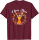 Disney Encanto Pepa Clear Skies Floral T-Shirt - T-Shirt | Maroon