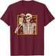 Skeleton Drinking Coffee Pumpkin Spice Latte Autumn Coffee T-Shirt - T-Shirt | Maroon