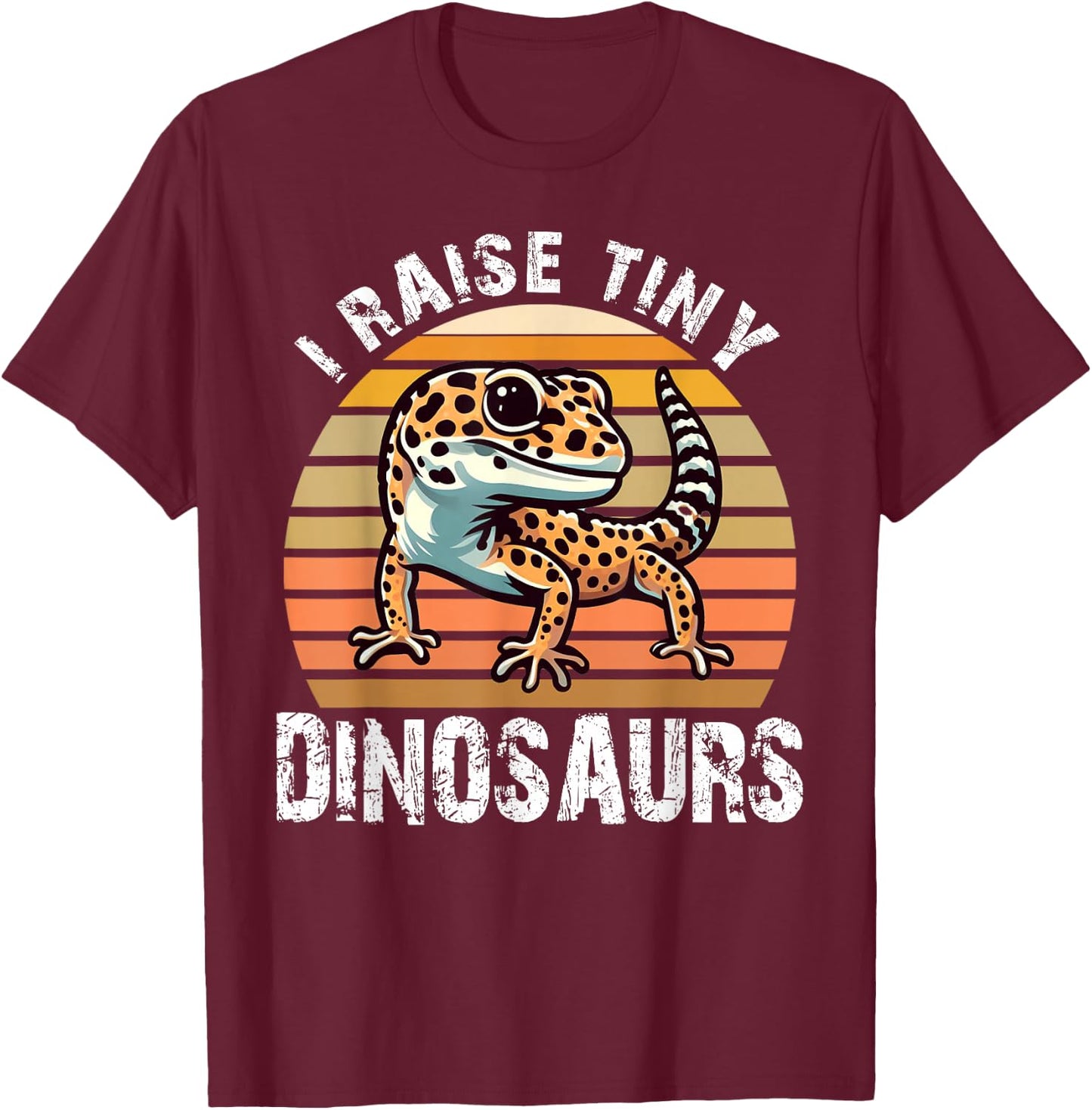 Leopard Gecko Kids Boys Youth Girls Men T-Shirt - T-Shirt | Maroon