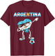 Argentinian Soccer Team Heart Sun Of May Argentina Flag T-Shirt - T-Shirt | Maroon