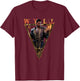Dungeons & Dragons Baldur's Gate III Wyll Fiery Demon T-Shirt - T-Shirt | Maroon