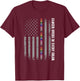 Cancer Sucks In Every Color Fighter American Flag Ribbons T-Shirt - T-Shirt | Maroon