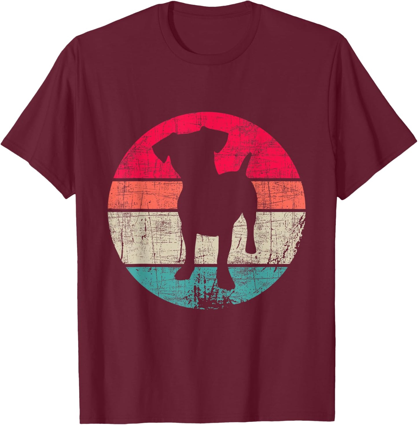 Vintage Jack Russell Terrier Dog - Pet Owner Animal Lover T-Shirt - T-Shirt | Maroon