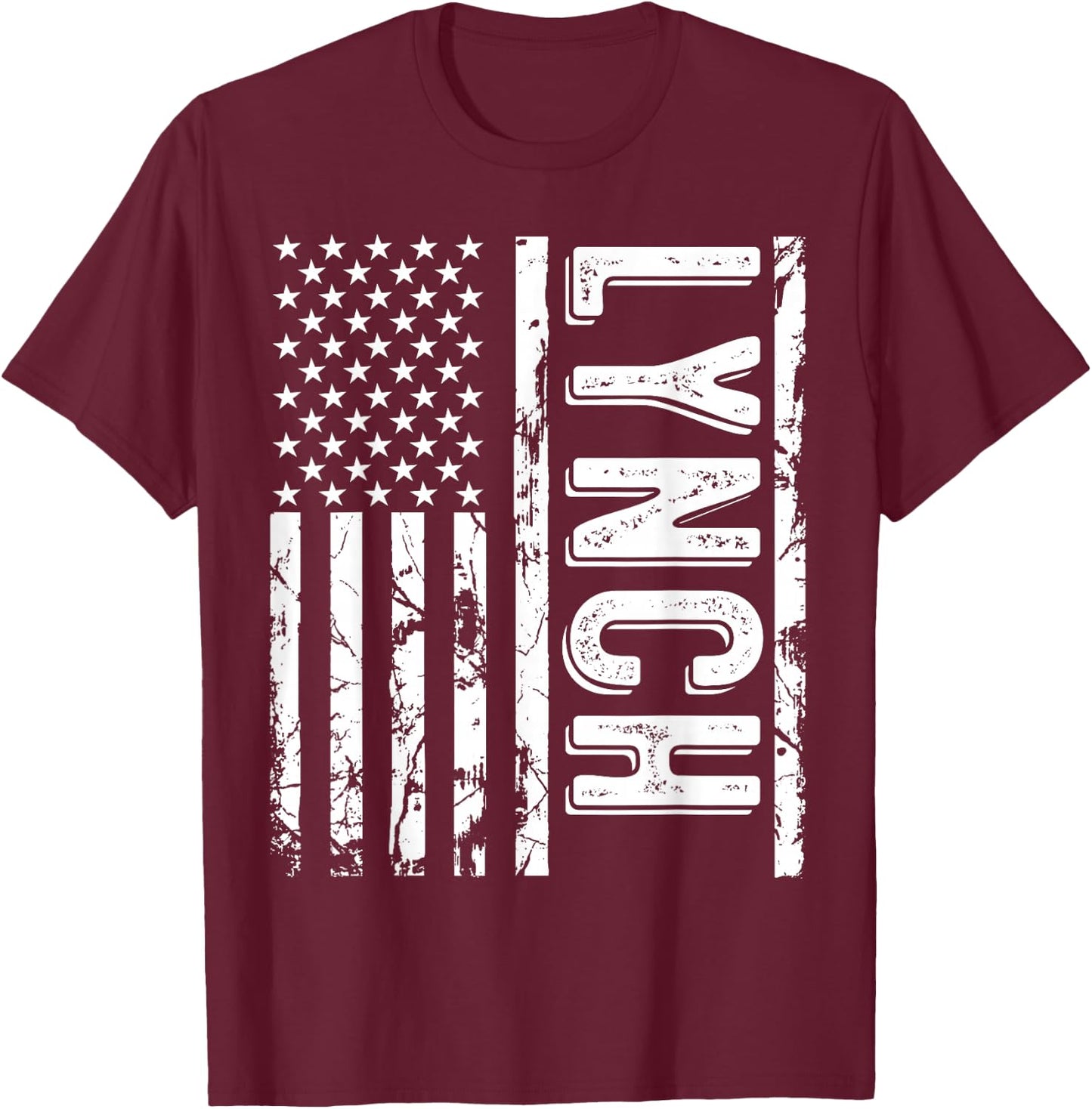 Lynch Last Name Funny Surname Team Lynch Family Reunion T-Shirt - T-Shirt | Maroon