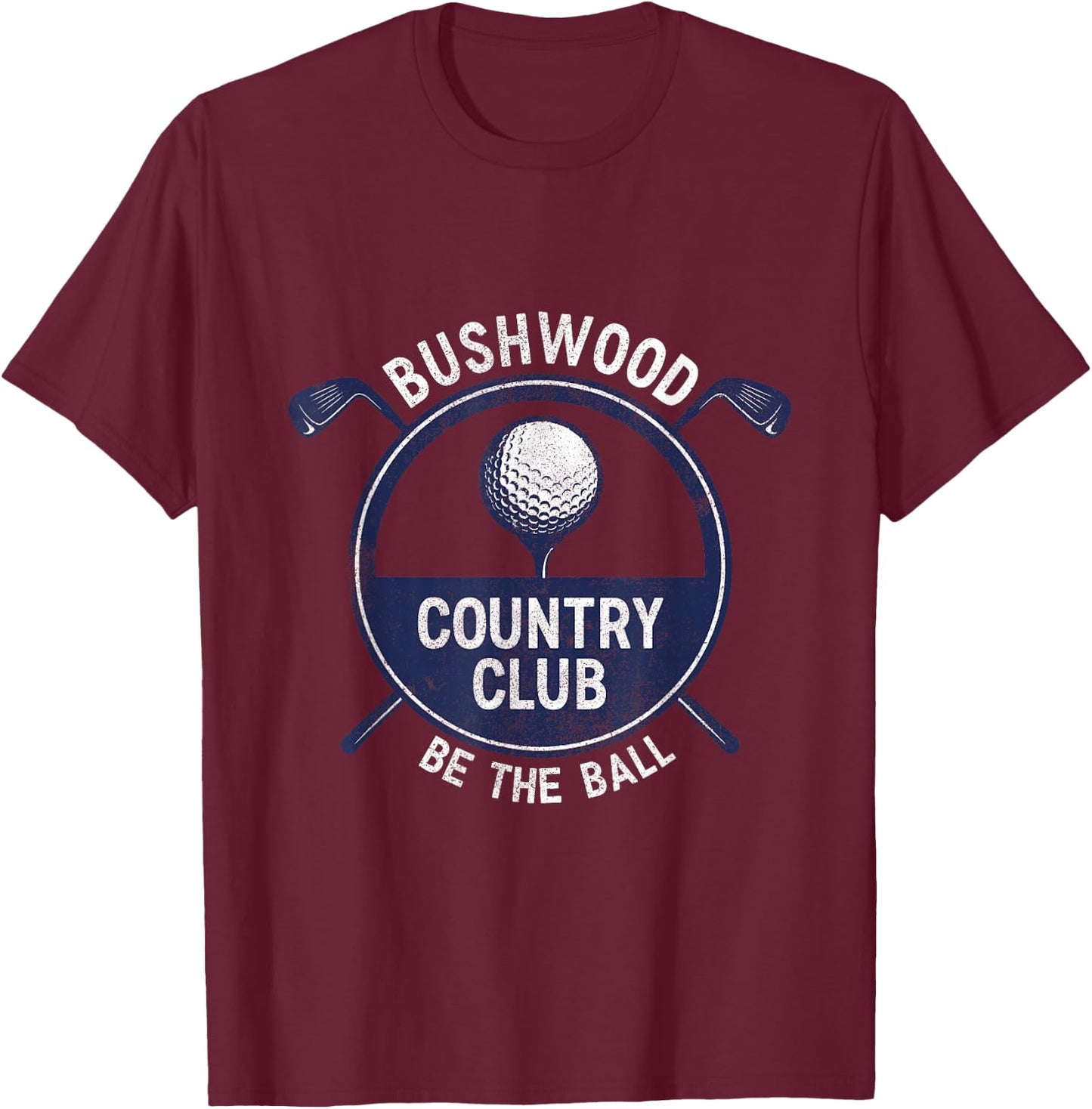 BUSHWOOD COUNTRY CLUB men's golf sport T-Shirt - T-Shirt | Maroon