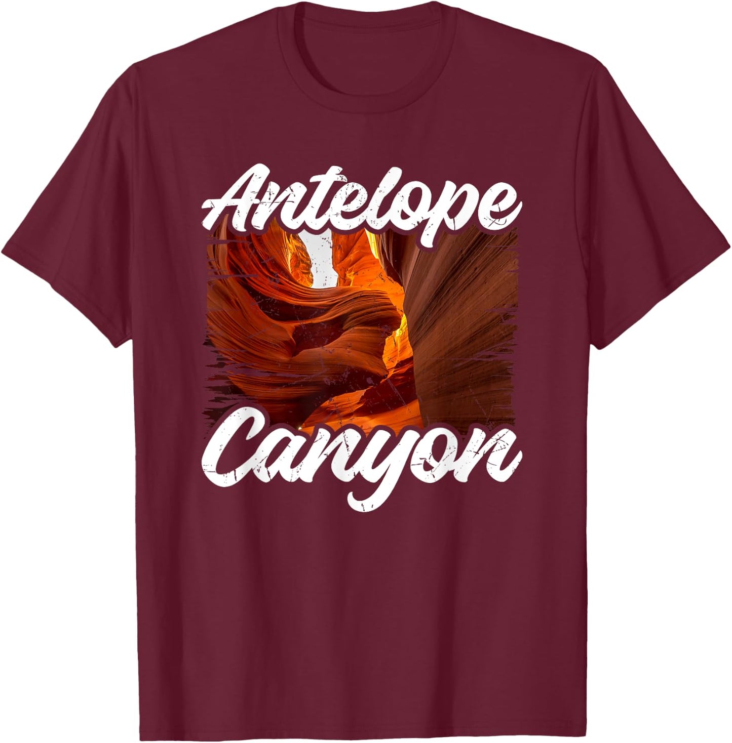 Antelope Canyon Arizona Tourist Souvenir Family Vacation T-Shirt - T-Shirt | Maroon