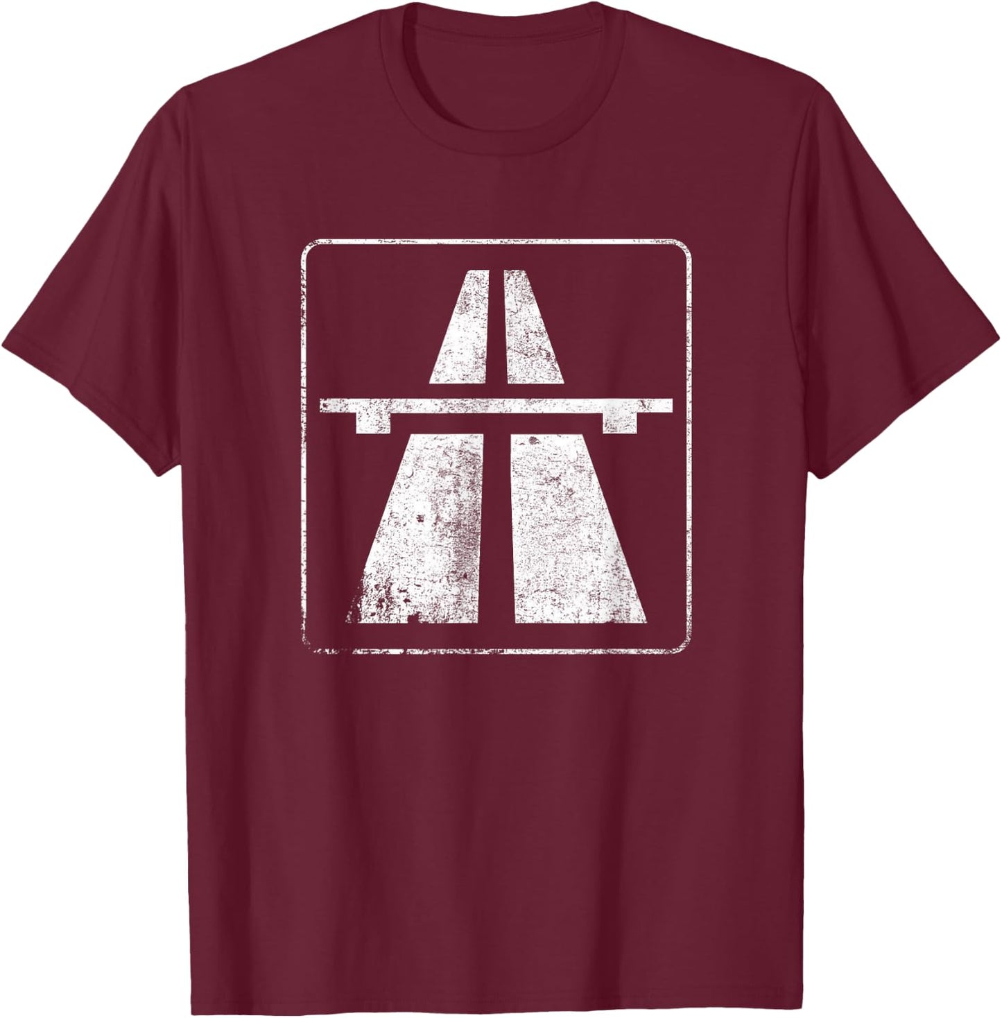 German Autobahn Car Racing Racing Tuning T-Shirt - T-Shirt | Maroon