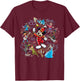 Disney 100 Years of Music and Wonder Mickey Full Color D100 T-Shirt - T-Shirt | Maroon