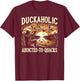 Duck Hunter, Duckaholic, Waterfowl Duck Hunting T-Shirt - T-Shirt | Maroon