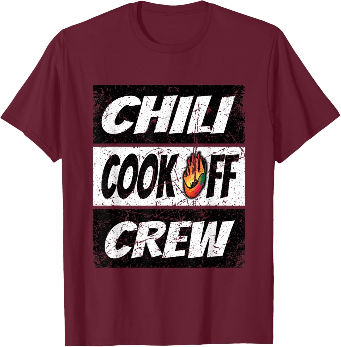 Chili Cook Off Crew Funny Chili Cook Off Men Women Kids T-Shirt - T-Shirt | Maroon