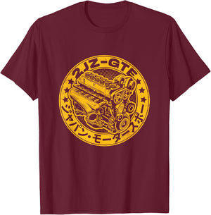 JDM Legend 2JZ GTE Japanese Drag Racing T-Shirt - T-Shirt | Maroon
