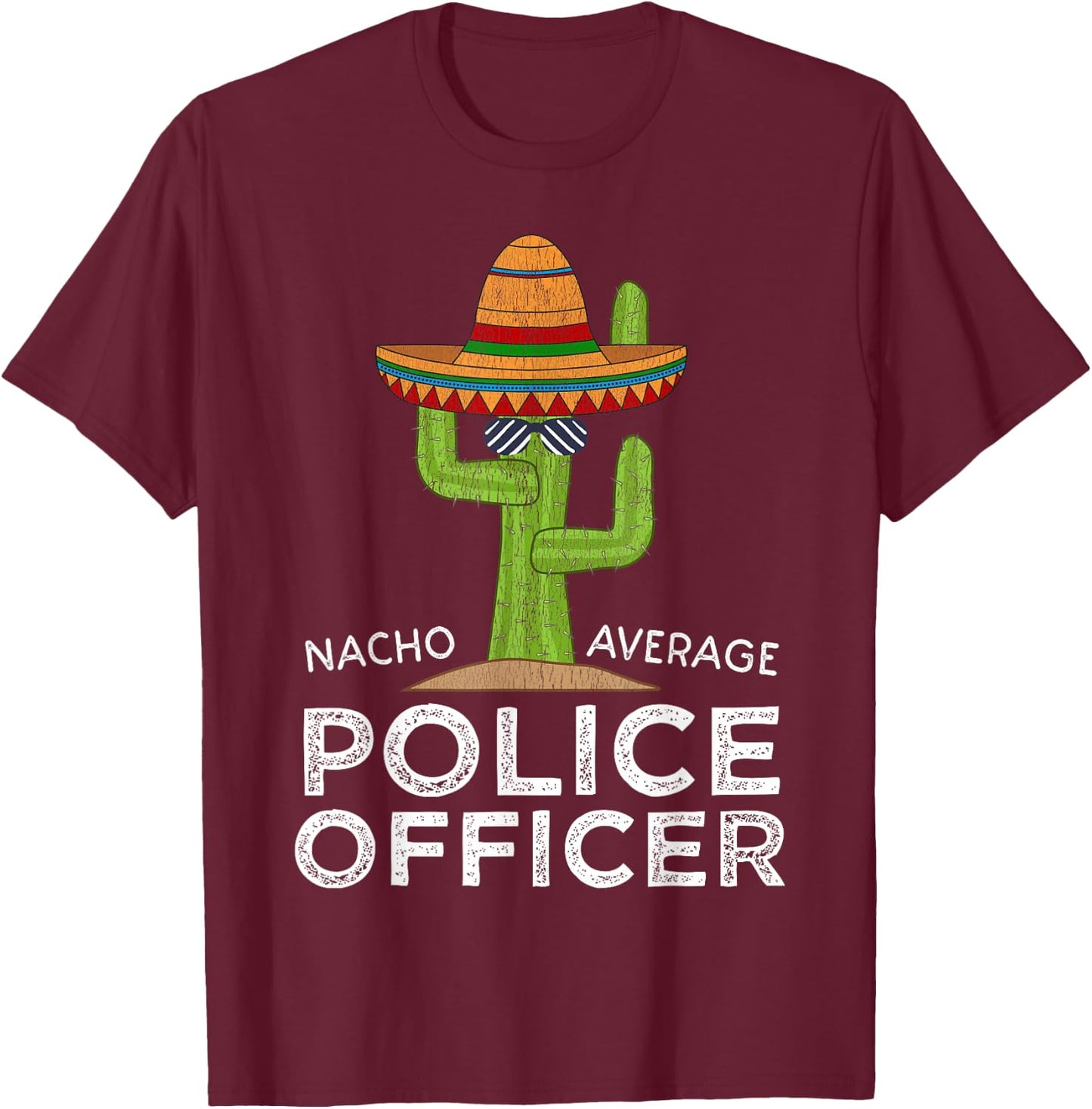 Funny Cop Law Enforcement Police Officer T-Shirt - T-Shirt | Maroon