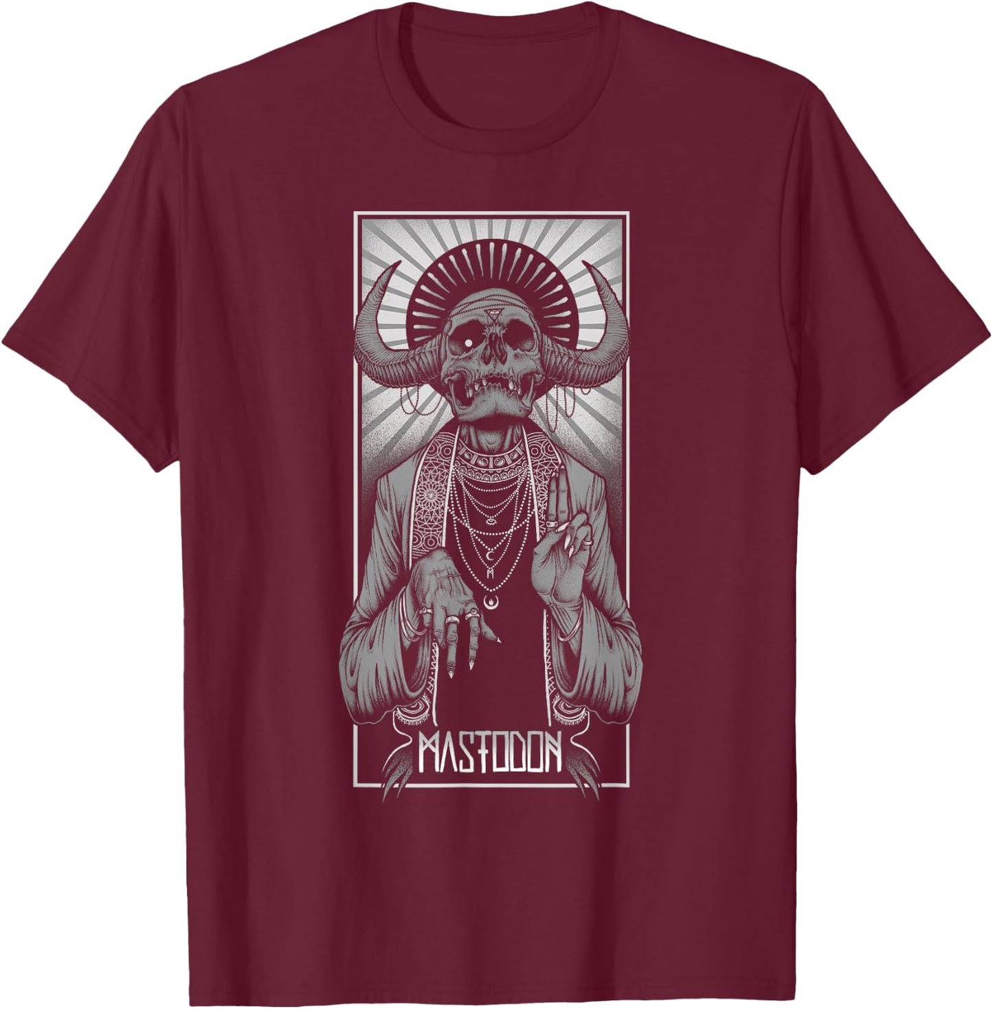 Mastodon – Orizon With Summer T-Shirt - T-Shirt | Maroon