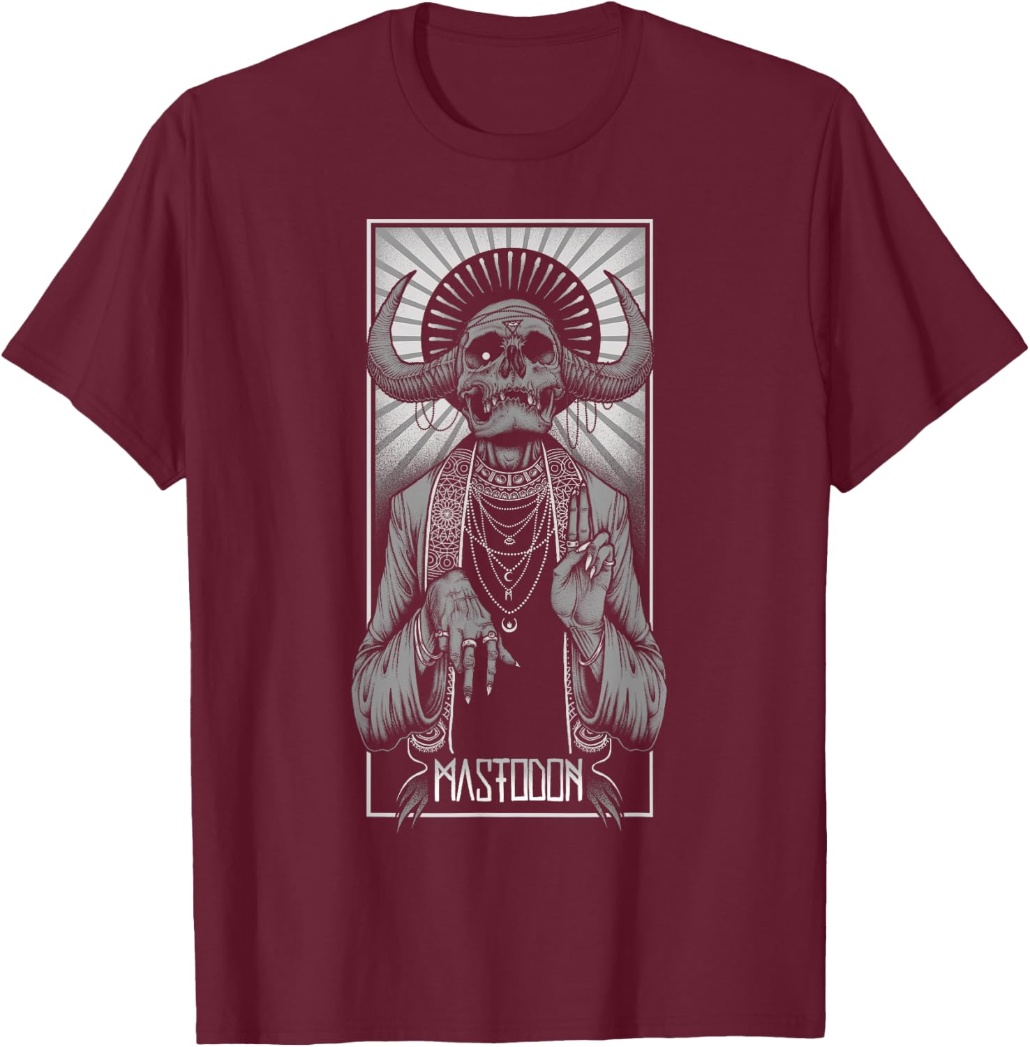 Mastodon – Orizon With Summer T-Shirt - T-Shirt | Maroon