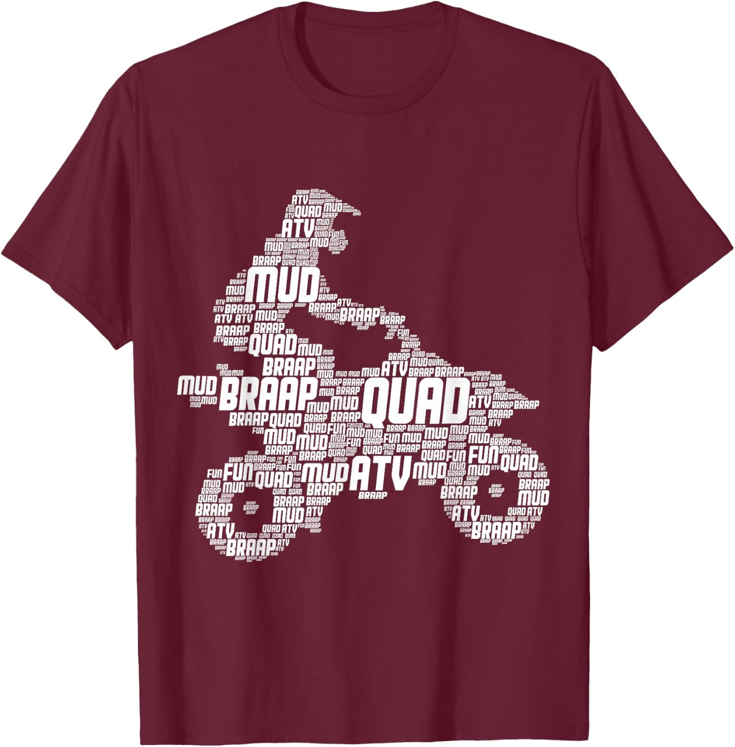 Quad Rider ATV Quad Biker Children Boys Men T-Shirt - T-Shirt | Maroon