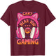 Gamer Girl Can't Hear You I'm Gaming Cute Video Game T-Shirt - T-Shirt | Maroon