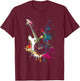 Guitars guitarists gift T-Shirt - T-Shirt | Maroon