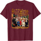Willy Wonka & The Chocolate Factory - Willy Wonka Cast Photo T-Shirt - T-Shirt | Maroon