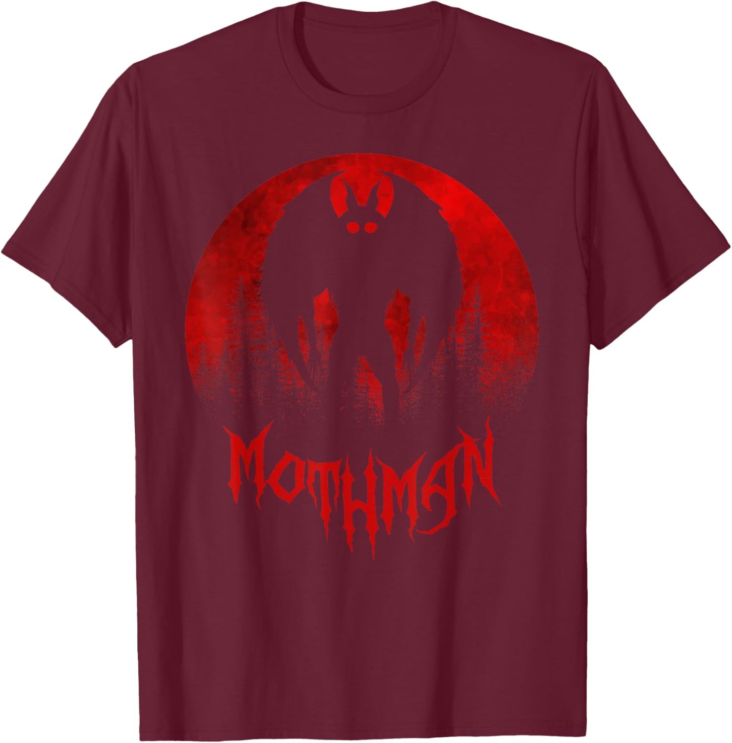 Mothman | Folklore Cryptid Women and Kids | Mothman T-Shirt - T-Shirt | Maroon