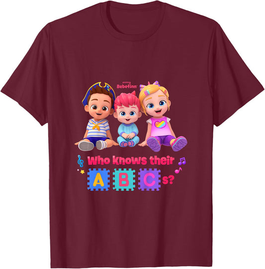 Pinkfong Bebefinn Official T-Shirt - T-Shirt | Maroon