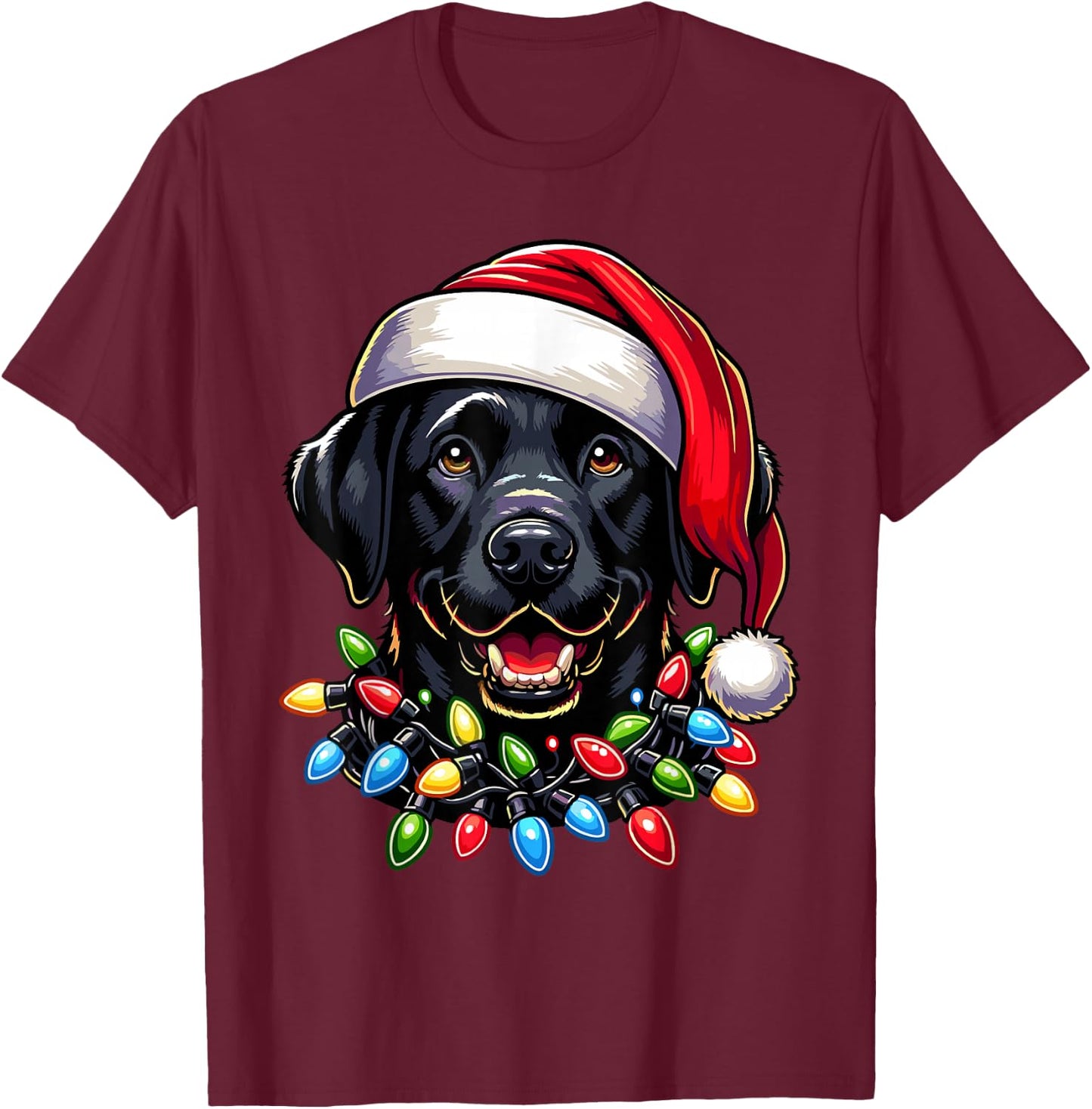 Dog Owner Xmas Men Women Favorite Labrador Retriever T-Shirt - T-Shirt | Maroon