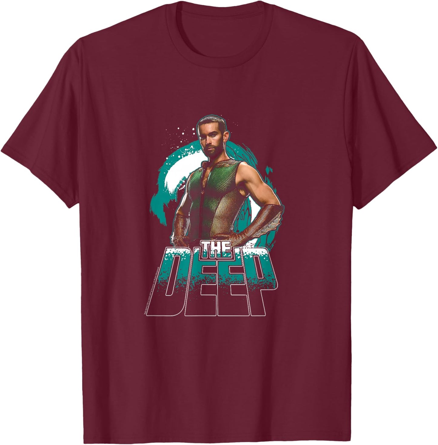 The Boys The Deep Supe Character Pose T-Shirt - T-Shirt | Maroon