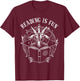 Baphomet Reading is Fun T-Shirt - T-Shirt | Maroon