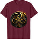 Triskelion Tattoo Art in Celtic BDSM Style T-Shirt - T-Shirt | Maroon