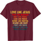 Love Like Jesus Vintage Pray Like Nehemiah Obey Like Daniel T-Shirt - T-Shirt | Maroon