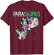 Dino Para Professional Teacher Collection T-Rex Dinosaur Paraeducator Assistant Teacher T-Shirt - T-Shirt | Maroon