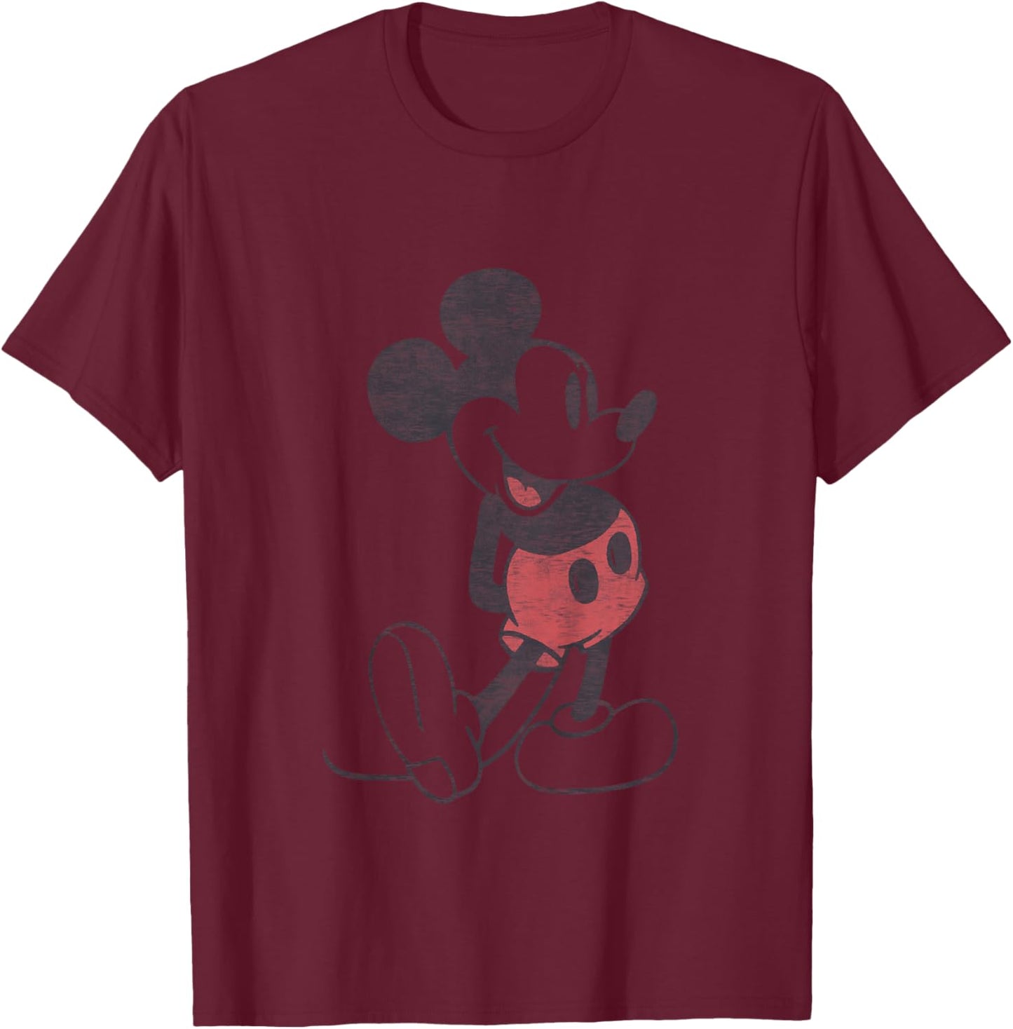 Kids Disney Mickey and Friends Classic Mickey Vintage Toddler T-Shirt - T-Shirt | Maroon