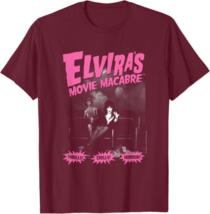 Elvira, Mistress of The Dark Movie Macabre Small T-Shirt - T-Shirt | Maroon