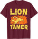 Lion Tamer Circus Staff Costume Carnival Theme Party T-Shirt - T-Shirt | Maroon