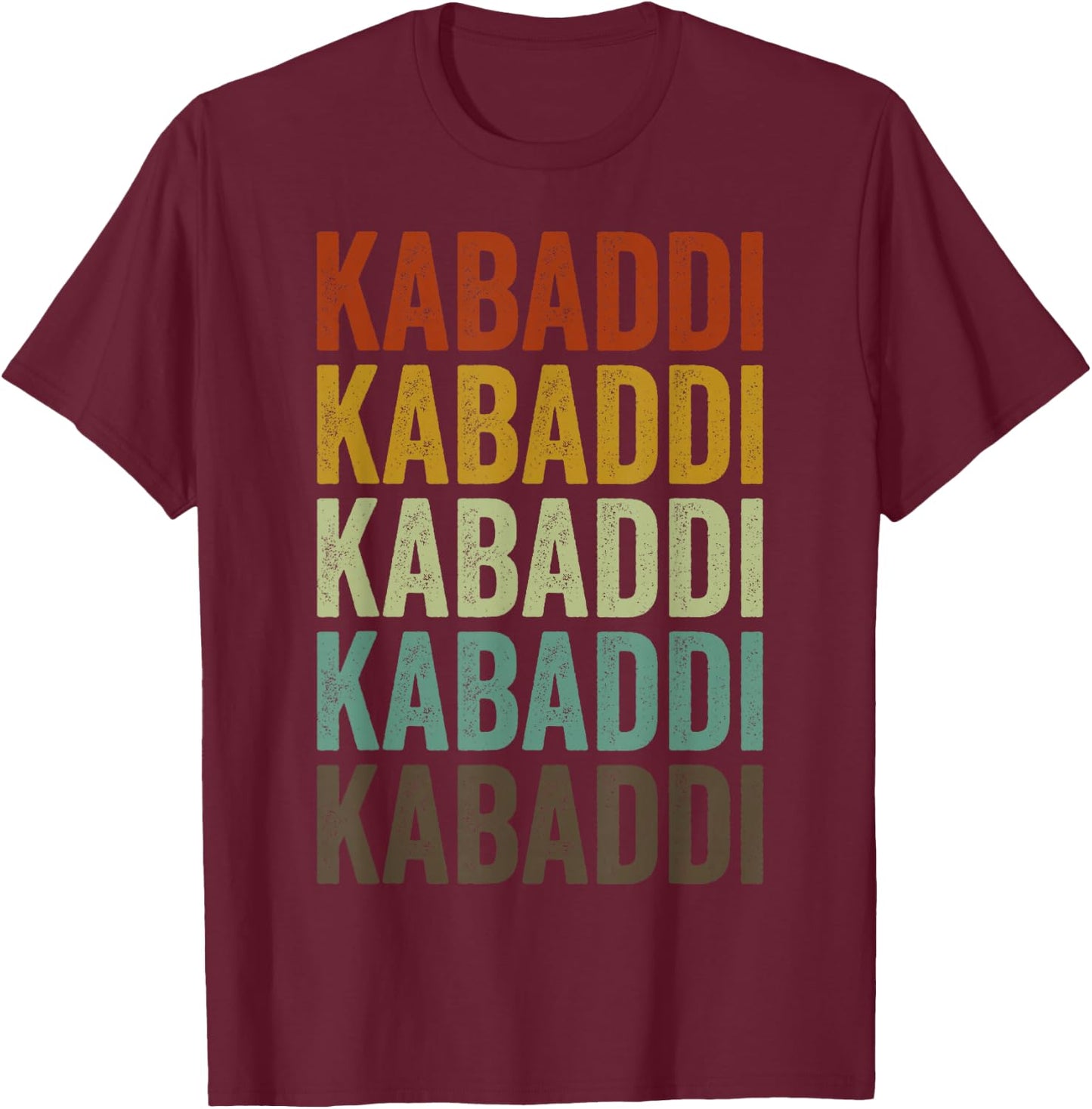 Kabaddi Sports Retro T-Shirt - T-Shirt | Maroon