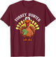 Turkey Hunter Funny Turkey Bowling Player Thanksgiving Day T-Shirt - T-Shirt | Maroon