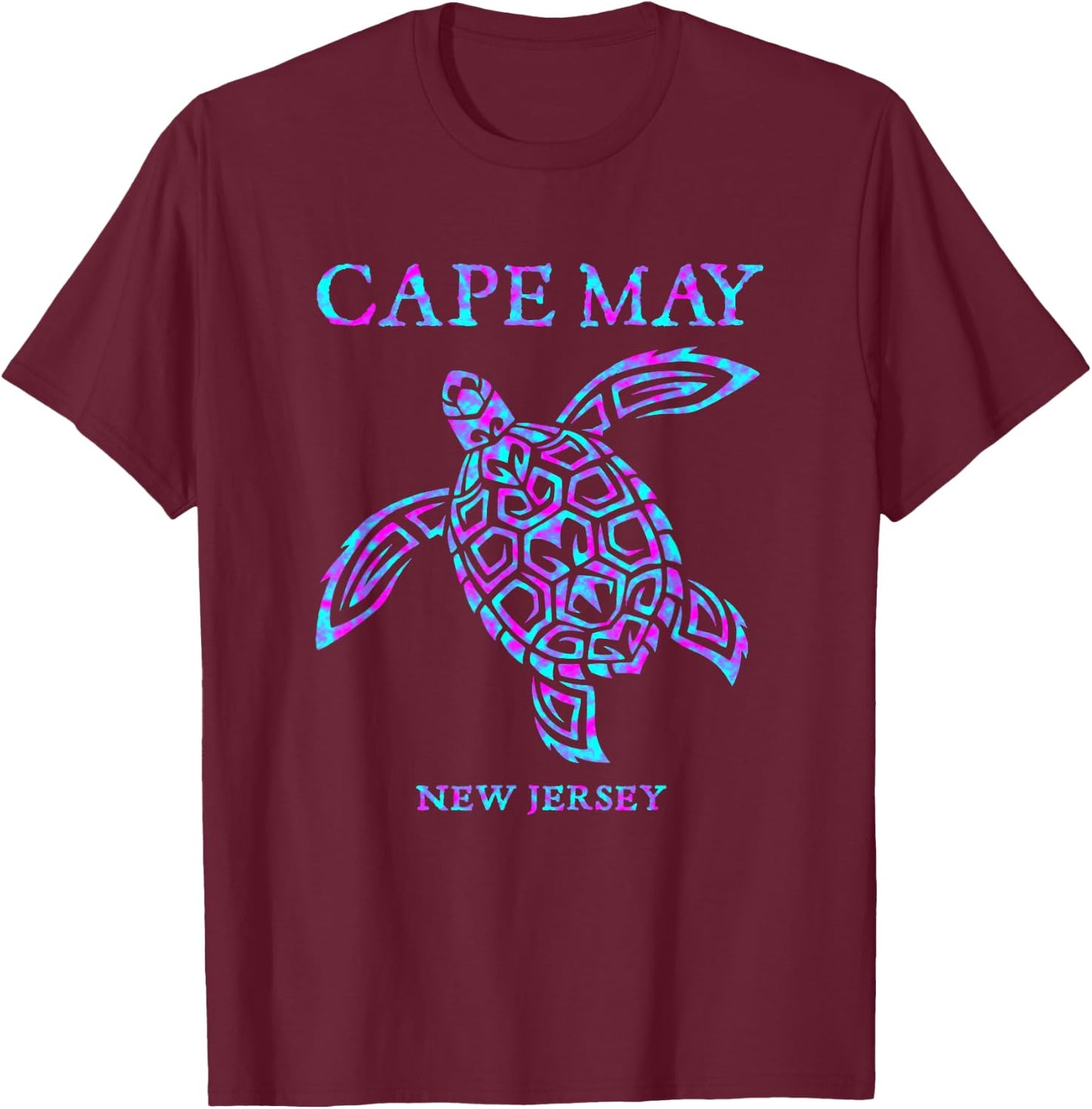 Cape May New Jersey Souvenir Sea Turtle Boys Girls Toddler T-Shirt - T-Shirt | Maroon