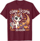 Cute Cornucopia Unicorn Thanksgiving Day Kids Men Women T-Shirt - T-Shirt | Maroon