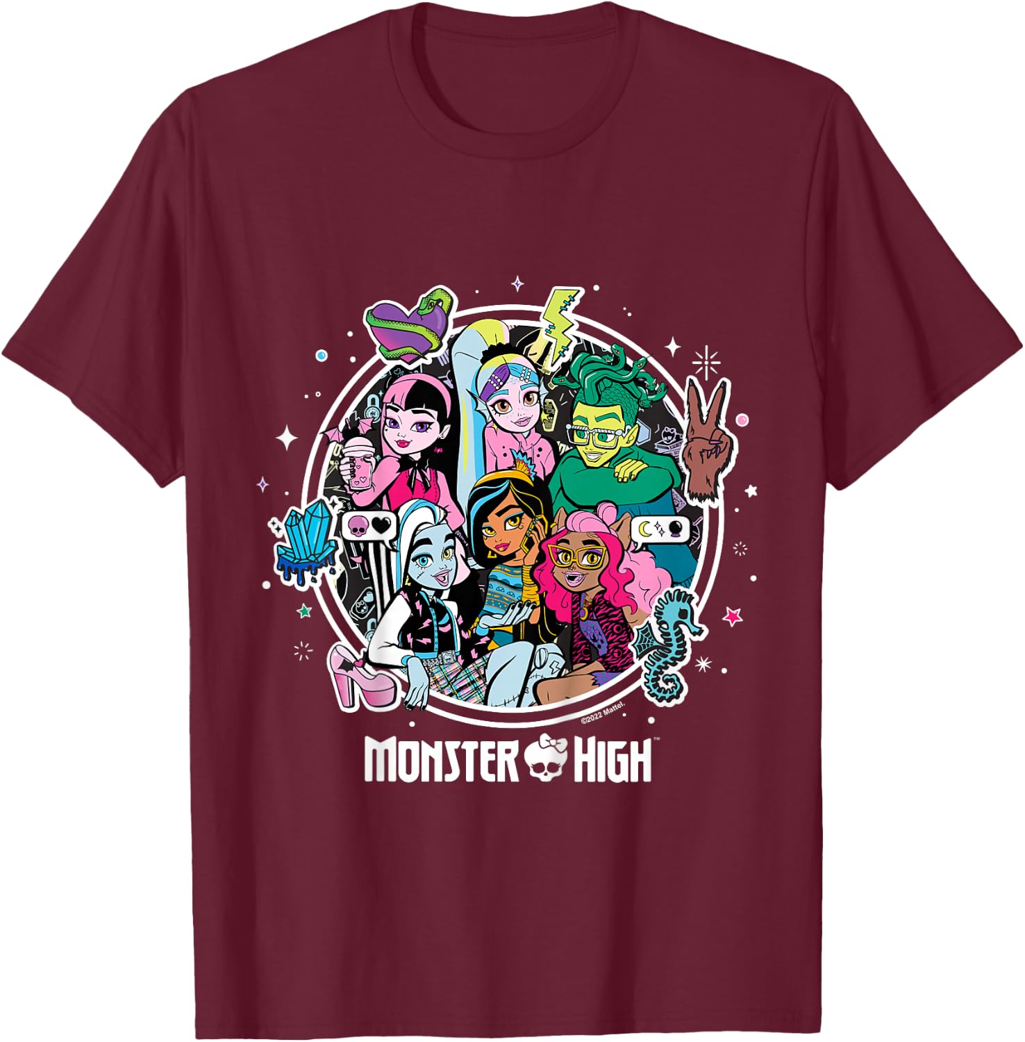 Monster High - MH Students T-Shirt - T-Shirt | Maroon