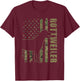Rottweiler - USA American Flag Camouflage Dog Owner T-Shirt - T-Shirt | Maroon