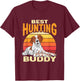 Brittany Spaniel Retro Best Hunting Buddy Brittany Dog Women T-Shirt - T-Shirt | Maroon